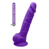 Фалоімітатор реалістичний Dream Toys Real Love на присосці з мошонкою, фіолетовий