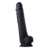 Фалоімітатор гігантський реалістичний Dreamtoys Real Love на присосці з мошонкою, чорний