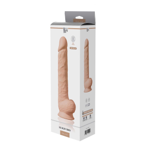 Фалоімітатор гігантський реалістичний Dreamtoys Real Love на присосці з мошонкою, бежевий