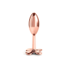 Анальна пробка металева NS Novelties Rear Assets Clover, золотий