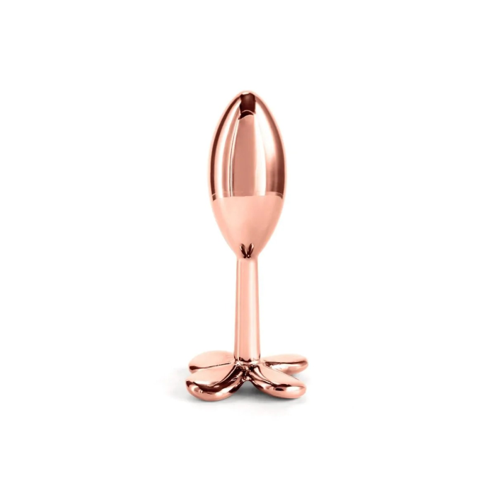 Анальна пробка металева NS Novelties Rear Assets Clover, золотий