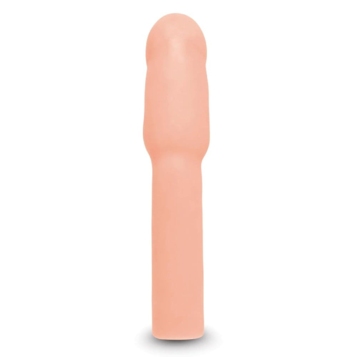 Насадка на пеніс Size-Up Penis Extender з 3 ерекційними кільцями в наборі, бежева