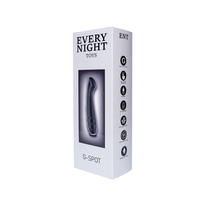 Вібратор із яскраво вираженою головкою Every Night Toys для точки G, чорний