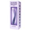 Вібратор з пульсатором Every Night Toys для точки G, синьо-фіолетовий градієнт