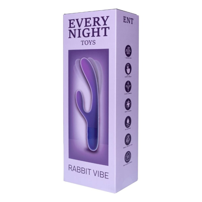 Вібратор кролик Every Night Toys для точки G, синьо-фіолетовий градієнт