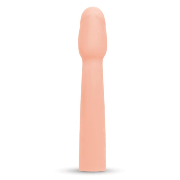 Насадка на пеніс Size-Up Penis Entender з 3 ерекційними кільцями в наборі, бежева