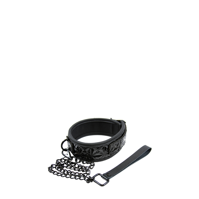 Нашийник з повідцем NS Novelties Sinful Black Collar