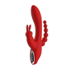 Вібромасажер потрійний Dream Toys Red Revolution Hera червоний