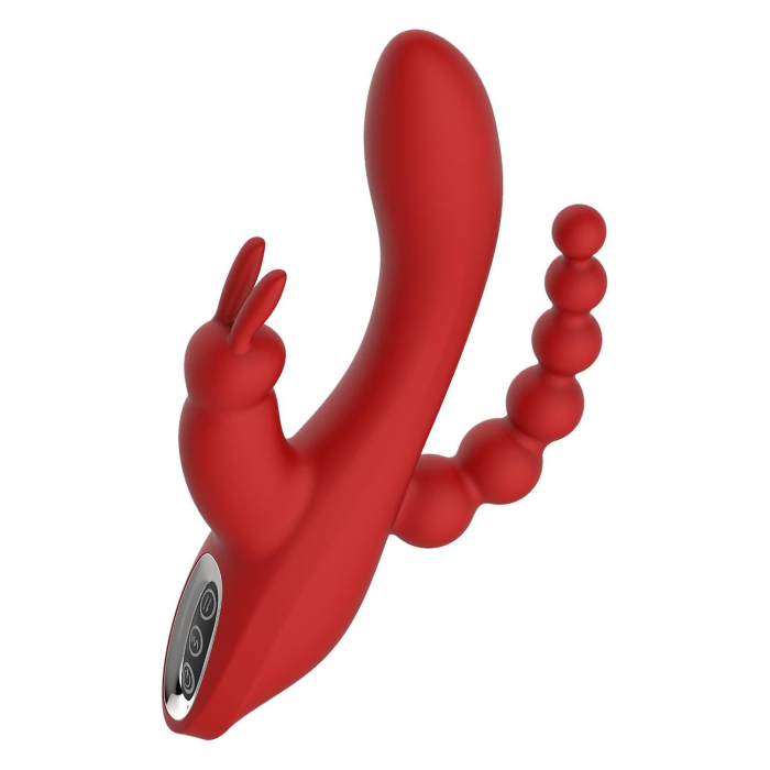Вібромасажер потрійний Dream Toys Red Revolution Hera червоний