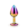 Dt21782 Райдужна анальна пробка GLEAMING LOVE MULTICOLOUR PLUG MEDIUM