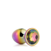 Dt21782 Райдужна анальна пробка GLEAMING LOVE MULTICOLOUR PLUG MEDIUM