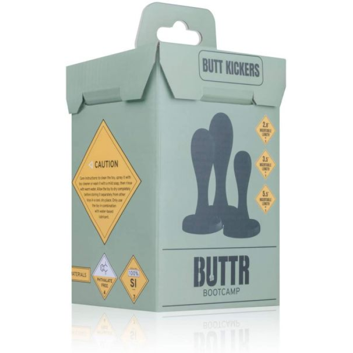 Набір анальних пробок BUTTR Butt Kickers Butt Plug Training Set