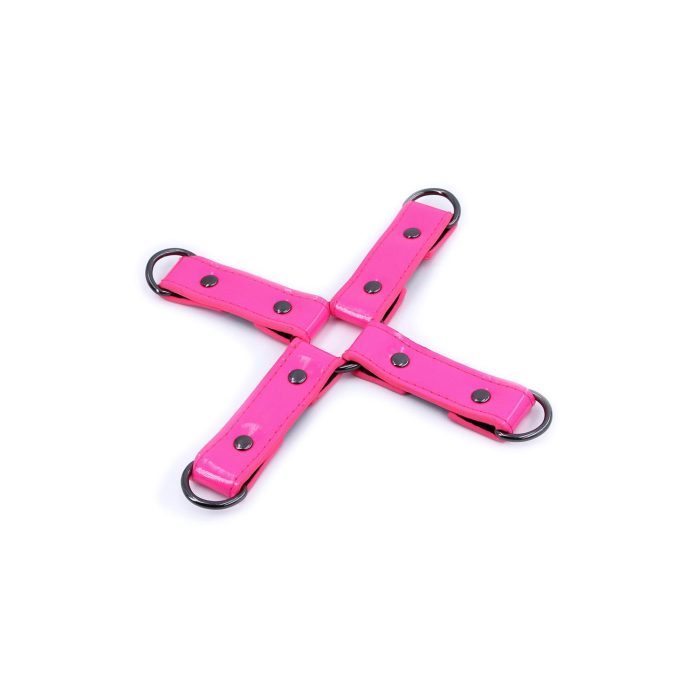 Хрестоподібна система фіксації NS Novelties Electra Hog Tie, рожевий