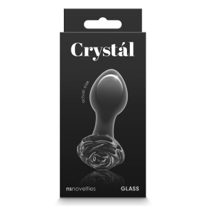 Скляна пробка NS Novelties CRYSTAL ROSE BLACK