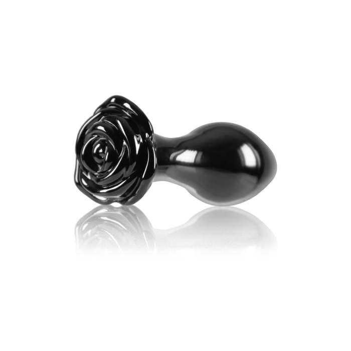 Скляна пробка NS Novelties CRYSTAL ROSE BLACK