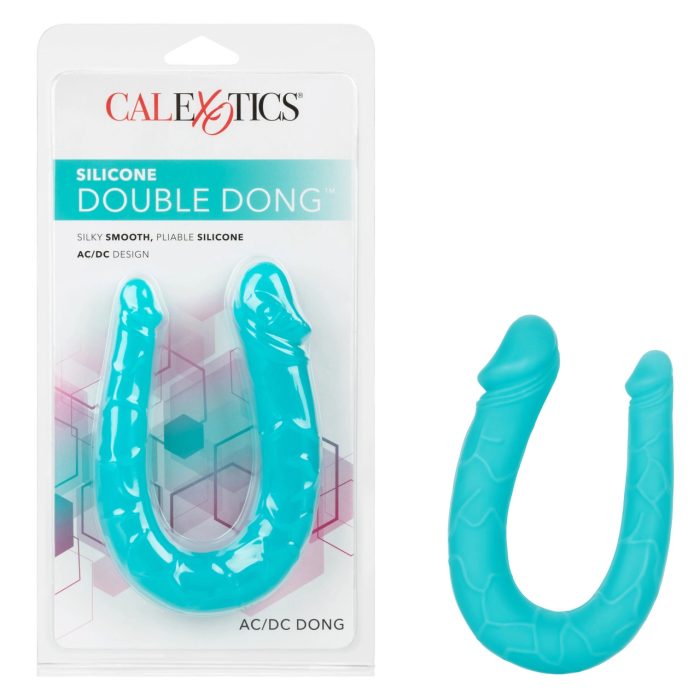 Фалоімітатор подвійний реалістичний California Exotic Novelties, бірюзовий