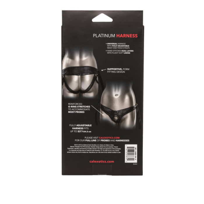 Трусики для страпону Universal Love Rider Platinum Harness, шкірозамінник, чорні