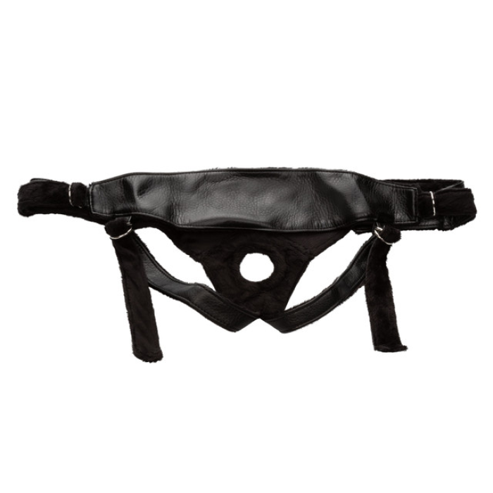 Трусики для страпону Universal Love Rider Platinum Harness, шкірозамінник, чорні