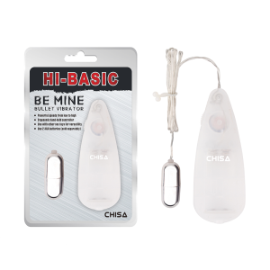 Вибропуля серебристая Chisa Hi-Basic Be Mine Bullet Vibrator на белом пульте управления