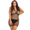 Сукня у сітку TAKE ME FISHNET MINI DRESS BLACK PLUS SIZE