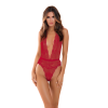 Боді з відкритою спиною PLUNGE IN TEDDY RED, S/M