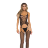 Комбінезон ON ALL NIGHT 2PC SET BODYSTOCK BLACK, OS