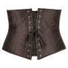 Корсет з відкритим бюстом Cottelli Collection Underbust Corset зі шнурівкою, чорний, XL
