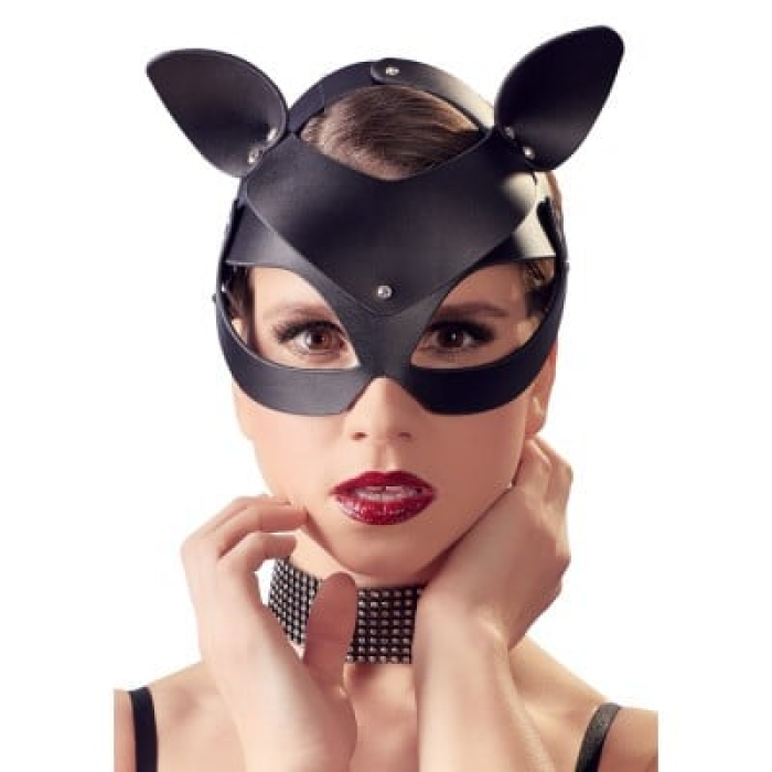 Маска кішки Bad Kitty, із заклепками, чорна