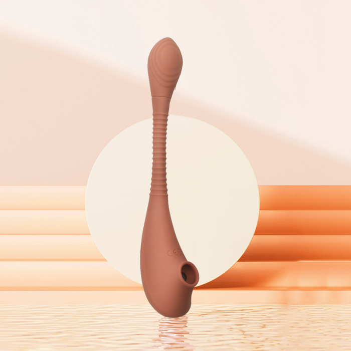 Вакуумний стимулятор для клітор Sweet Em Velvet Lure коричневий USB