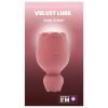 Вібратор для клітора-квітка двосторонній Sweet Em Velvet Lure, рожевий