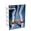 Кандали на ноги ZADO FETISH з натуральної шкіри, чорні