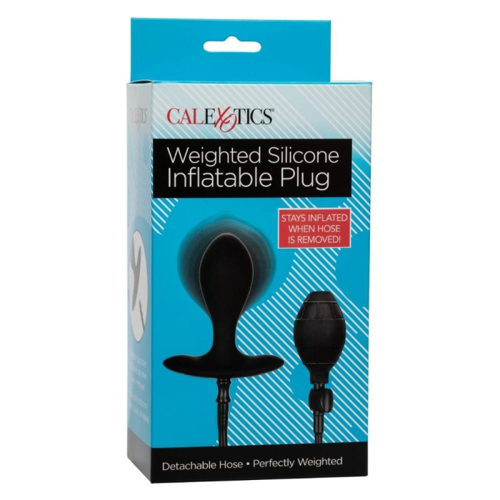 Анальна пробка з силіконовою накачкою Inflatable Plug California Exotic