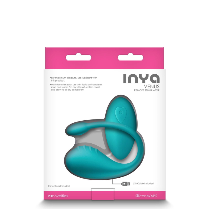 Віброяйце з дистанційним пультом керування NS Novelties Inya Venus, бірюзовий