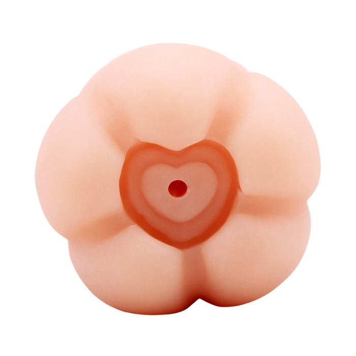 Мастурбатор у формі серця Chisa T-Skin Abby Cute Heart з кібершкіри, бежевий