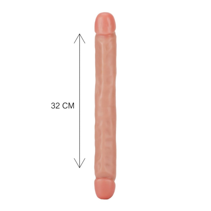 Фалоімітатор двосторонній ToyJoy RealFeel Jr.Double Dong, бежевий
