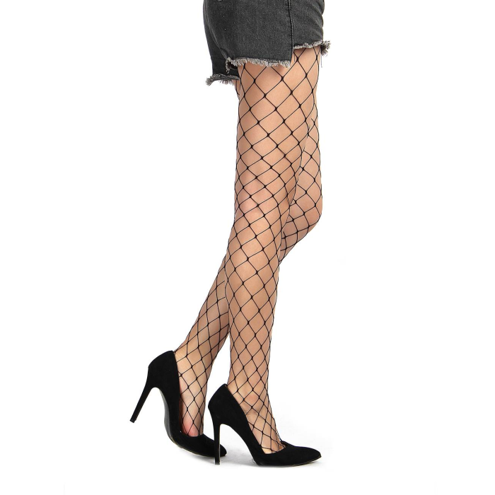 Колготки у велику сітку Star Night Pantyhose чорний, XS-M