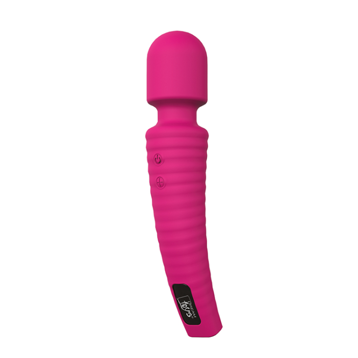 Вібромасажер мікрофон із вигнутою ручкою Dream toys Gorgeus Magenta, рожевий