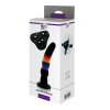 Страпон жіночий Райдужний COLOURFUL LOVE STRAP ON SOLID DILDO