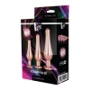 DT21875 набір анальних пробок конічної форми Dream Toys GLEAMING LOVE PLEASURE SET ROSE GOLD