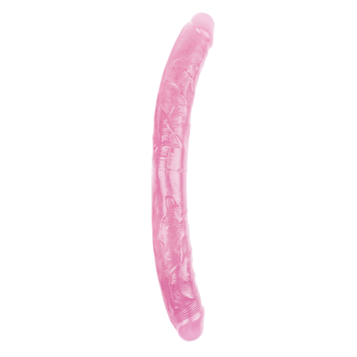 Фалоімітатор двосторонній реалістичний Chisa Hi-Rubber, рожевий