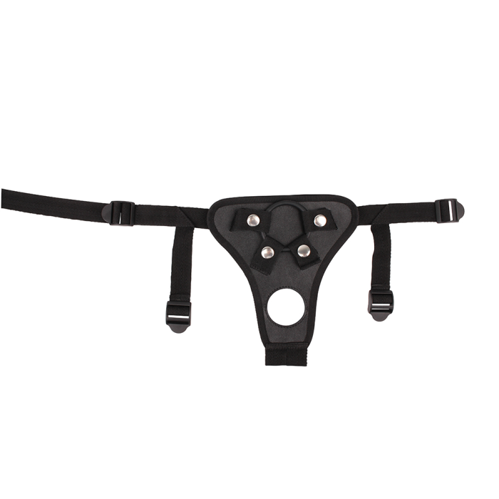 Трусики для страпону Chisa R.G.B Double Extensions Harness, чорні
