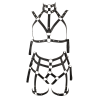 Збруя з фіксацією рук до тіла Bad Kitty чорна Bondage Set L/XL