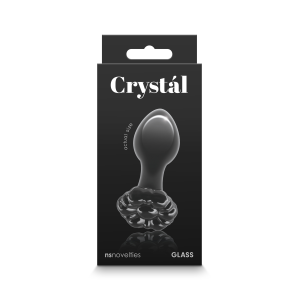 Стеклянная пробка NS Novelties CRYSTAL FLOWER BLACK