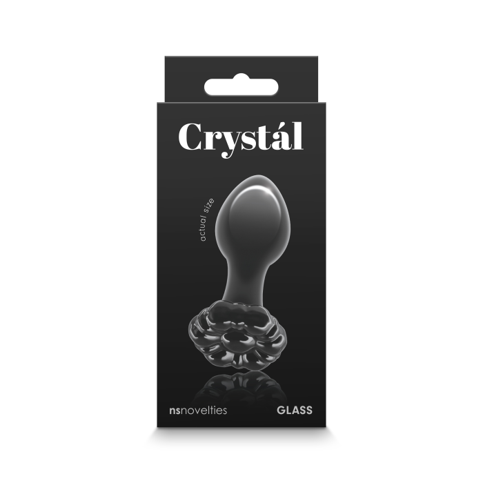 Стеклянная пробка NS Novelties CRYSTAL FLOWER BLACK