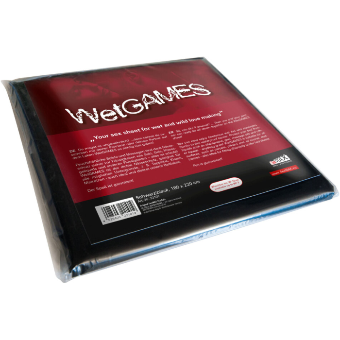 Простирадло для масажу JOY Division SexMAX WetGAMES 180 x 220 см Black