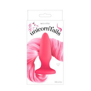 Анальна пробка із хвостом поні, Unicorn Tails, NS Novelties pink