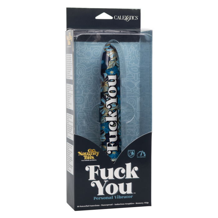 Класичний вібратор CalExotics Naughty Bits: Fuck You Personal Vibrator - Free Shipping