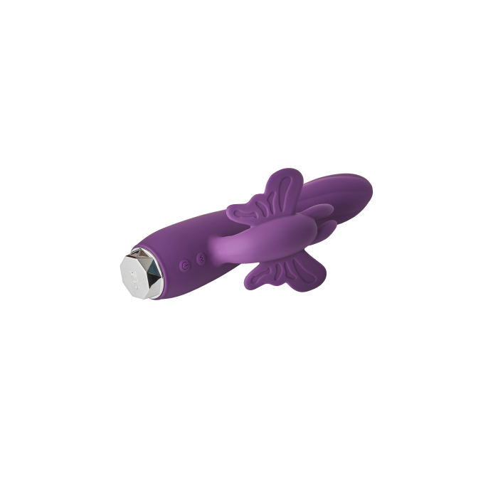 Вібратор-кролик у вигляді Метелики Dream Toys Flirts Butterfly, фіолетовий, 17 х 3 см