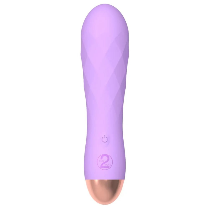 Міні-вібратор із рельєфом You2Toys Cuties Gene фіолетовий