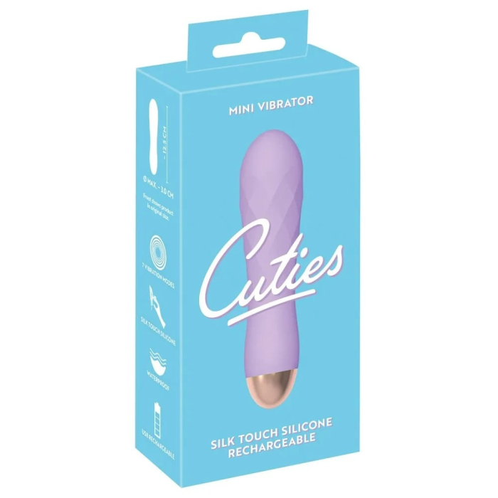 Міні-вібратор із рельєфом You2Toys Cuties Gene фіолетовий